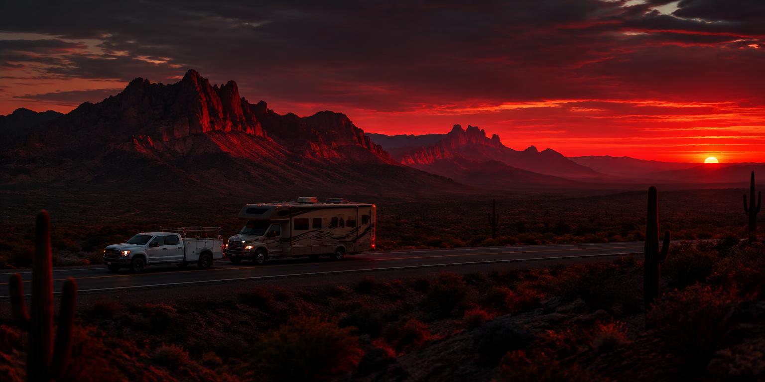 Arizona desert service area